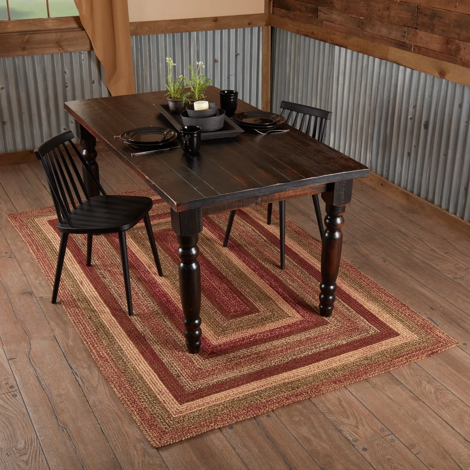 Cider Mill Jute Rug Rect w/ Pad 60x96 - 5' x 8'