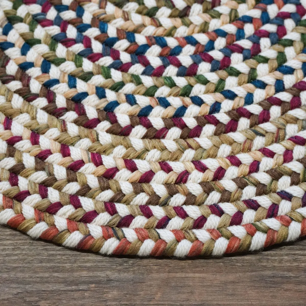 Colonial Mills Bailey Wool Multi Round Area Rug