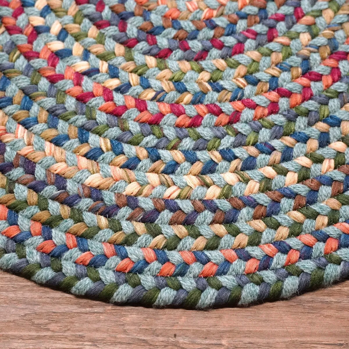 Colonial Mills Bailey Wool Multi Round Area Rug