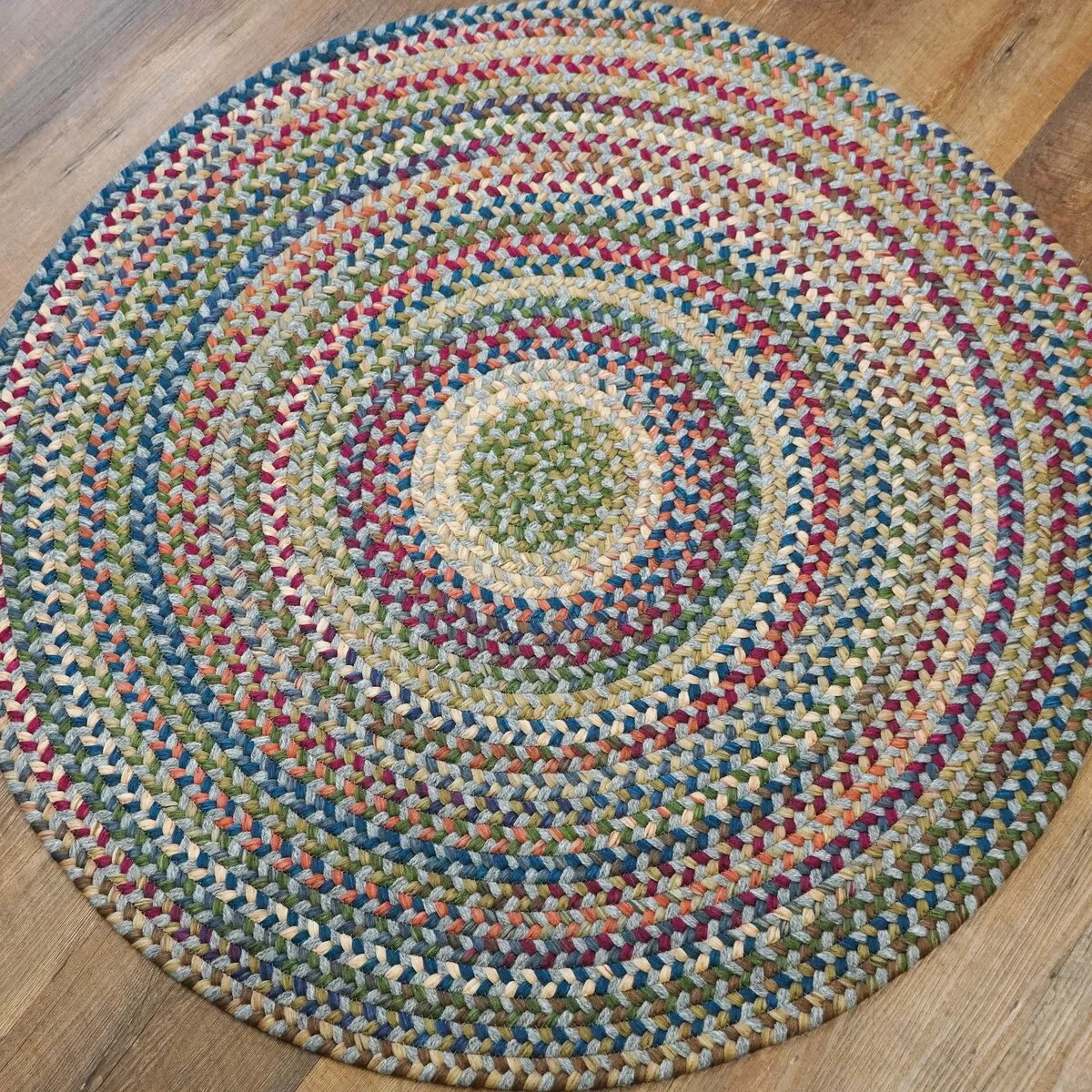 Colonial Mills Bailey Wool Multi Round Area Rug