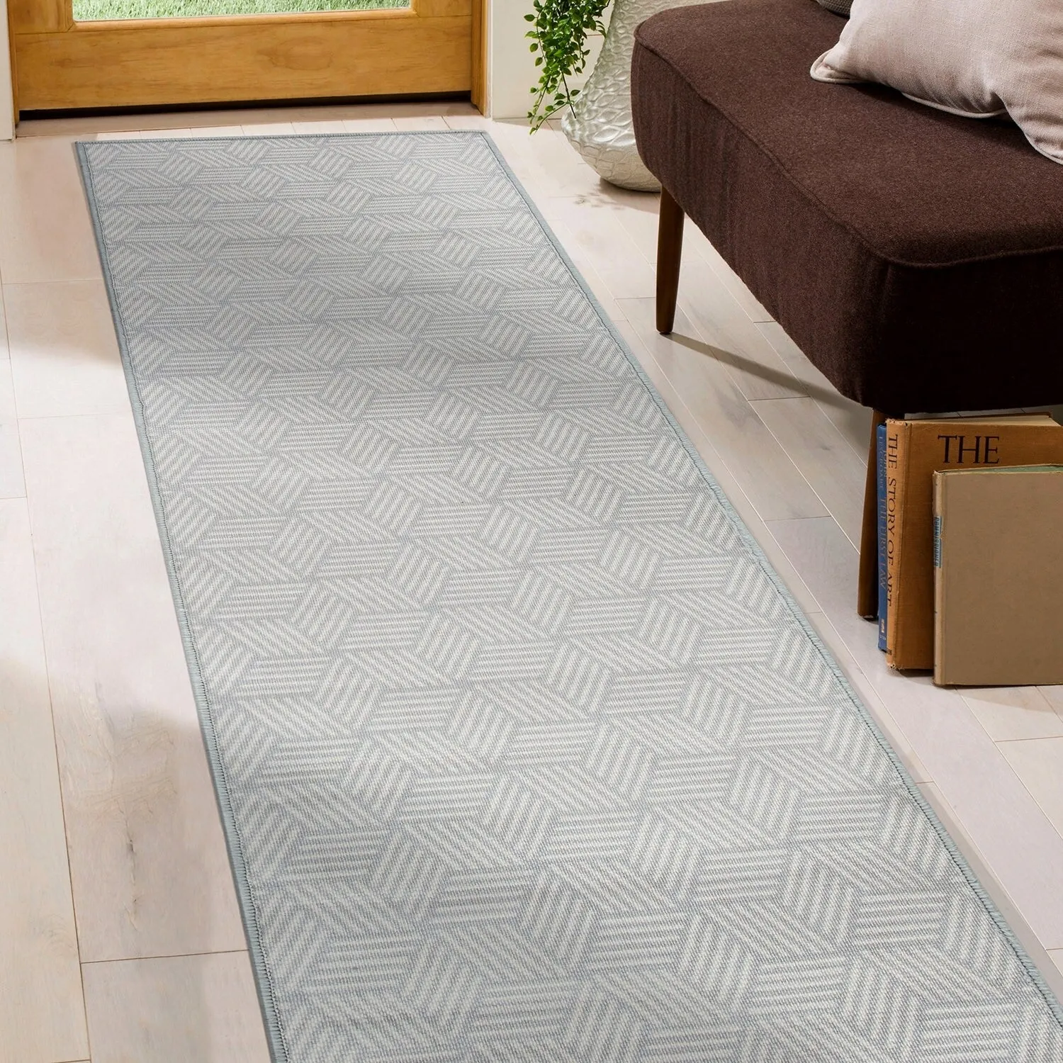 Contemporary Geometric Cubes Indoor/Outdoor Area Rug