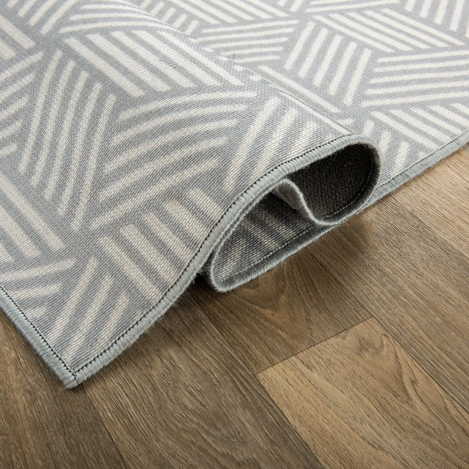 Contemporary Geometric Cubes Indoor/Outdoor Area Rug