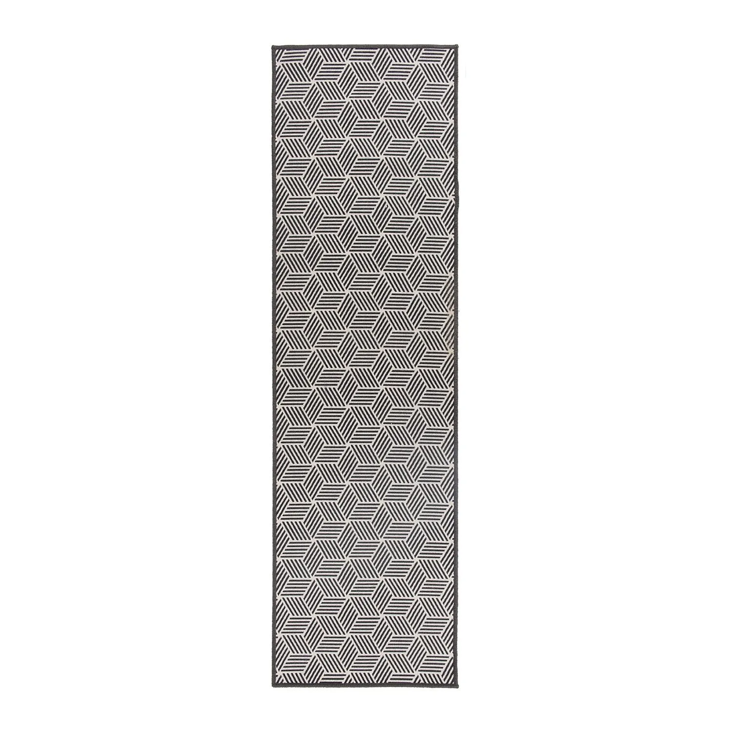Contemporary Geometric Cubes Indoor/Outdoor Area Rug