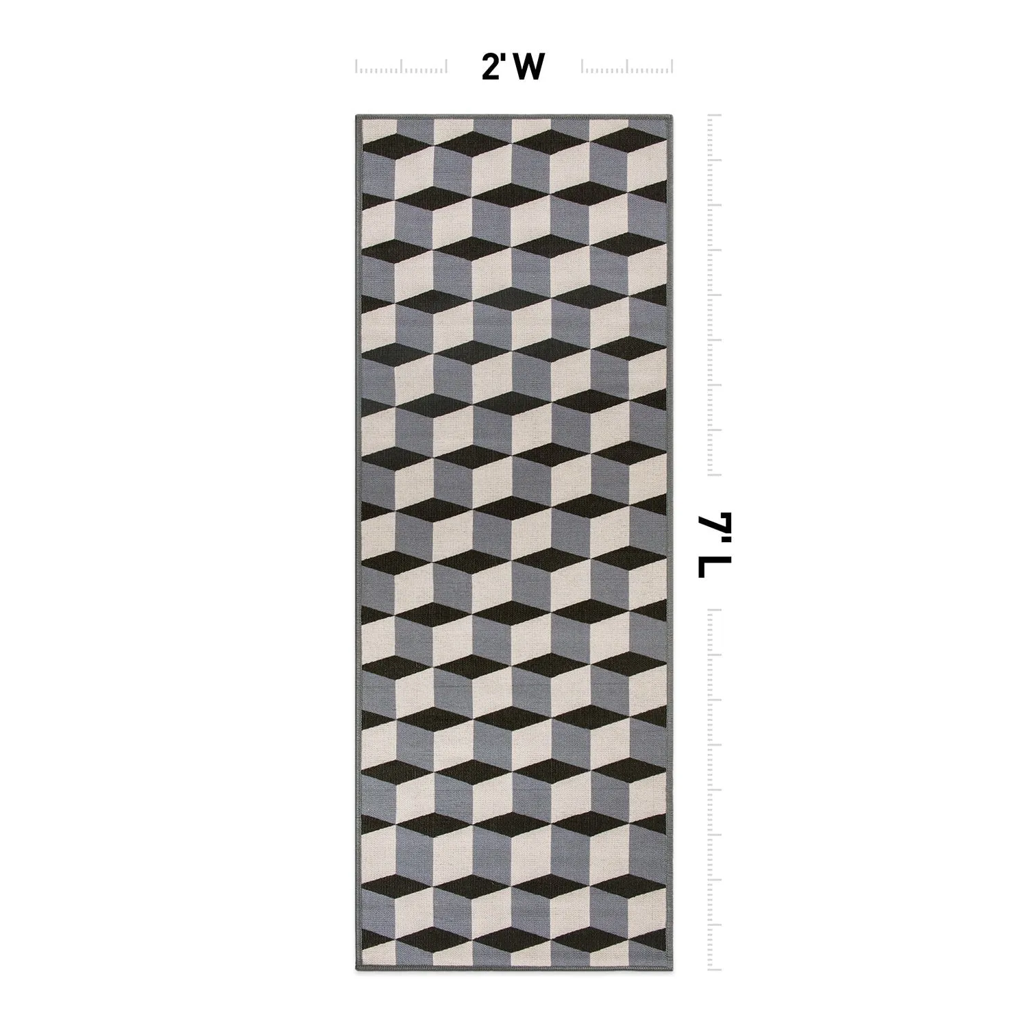 Contemporary Geometric Flatweave Indoor/Outdoor Area Rug