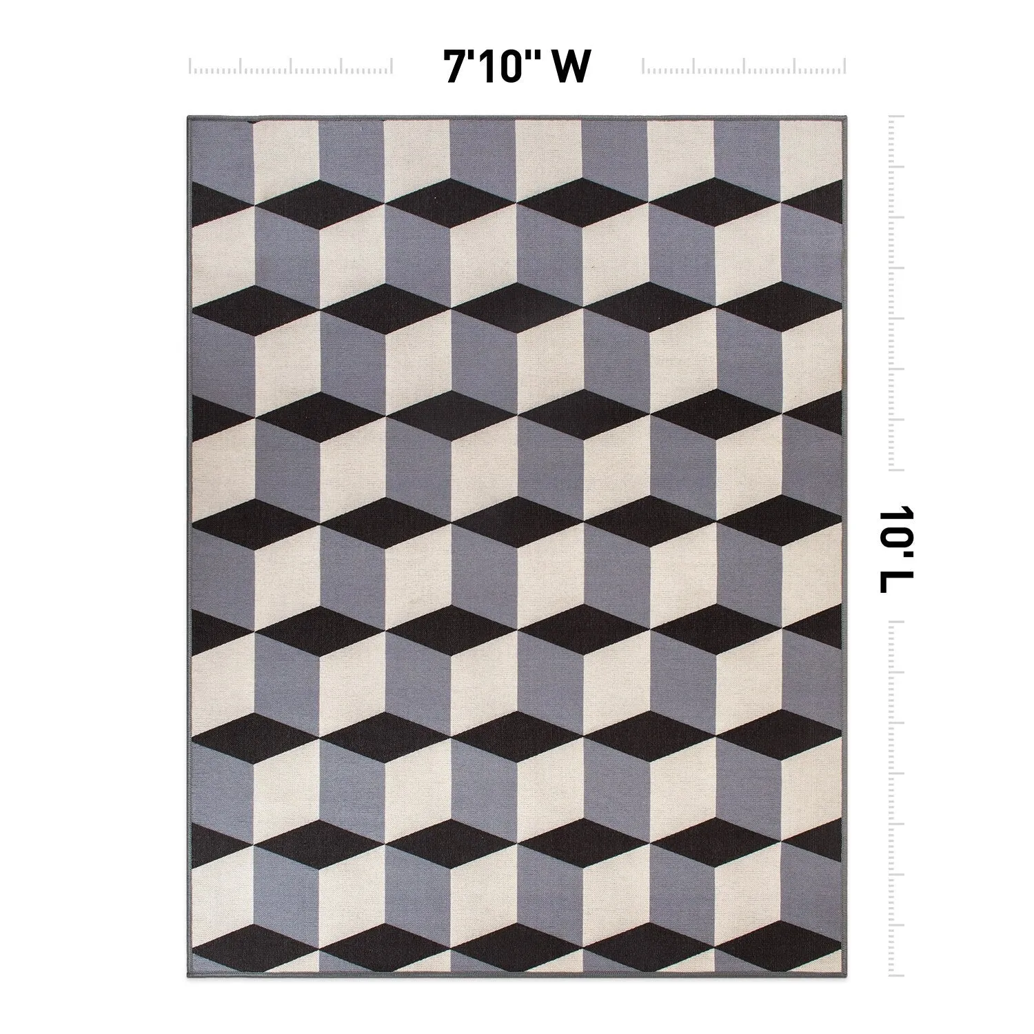 Contemporary Geometric Flatweave Indoor/Outdoor Area Rug