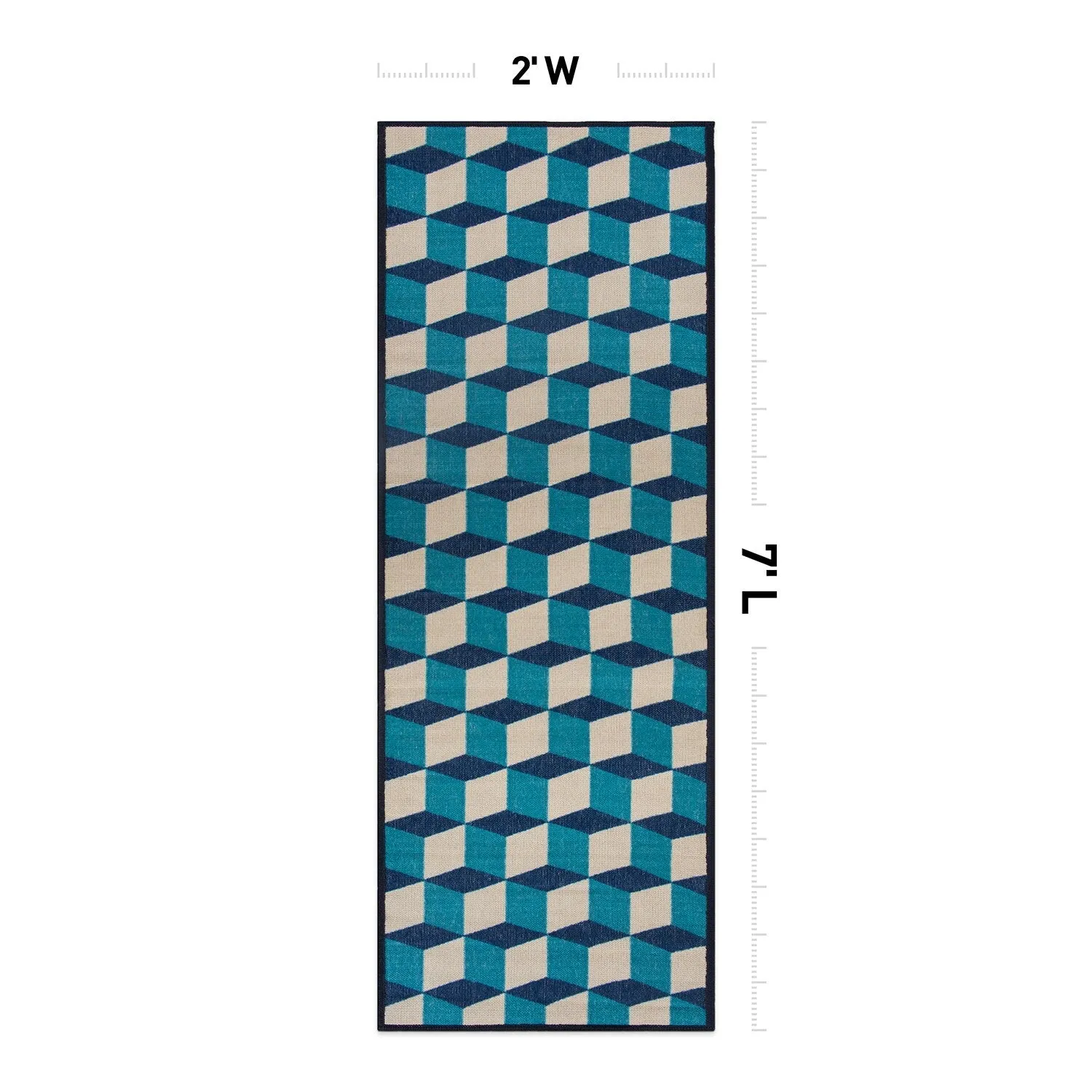 Contemporary Geometric Flatweave Indoor/Outdoor Area Rug