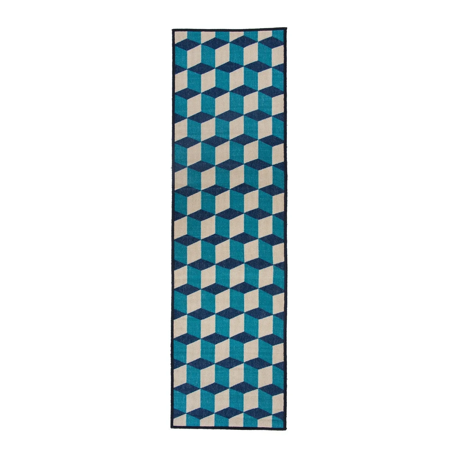 Contemporary Geometric Flatweave Indoor/Outdoor Area Rug