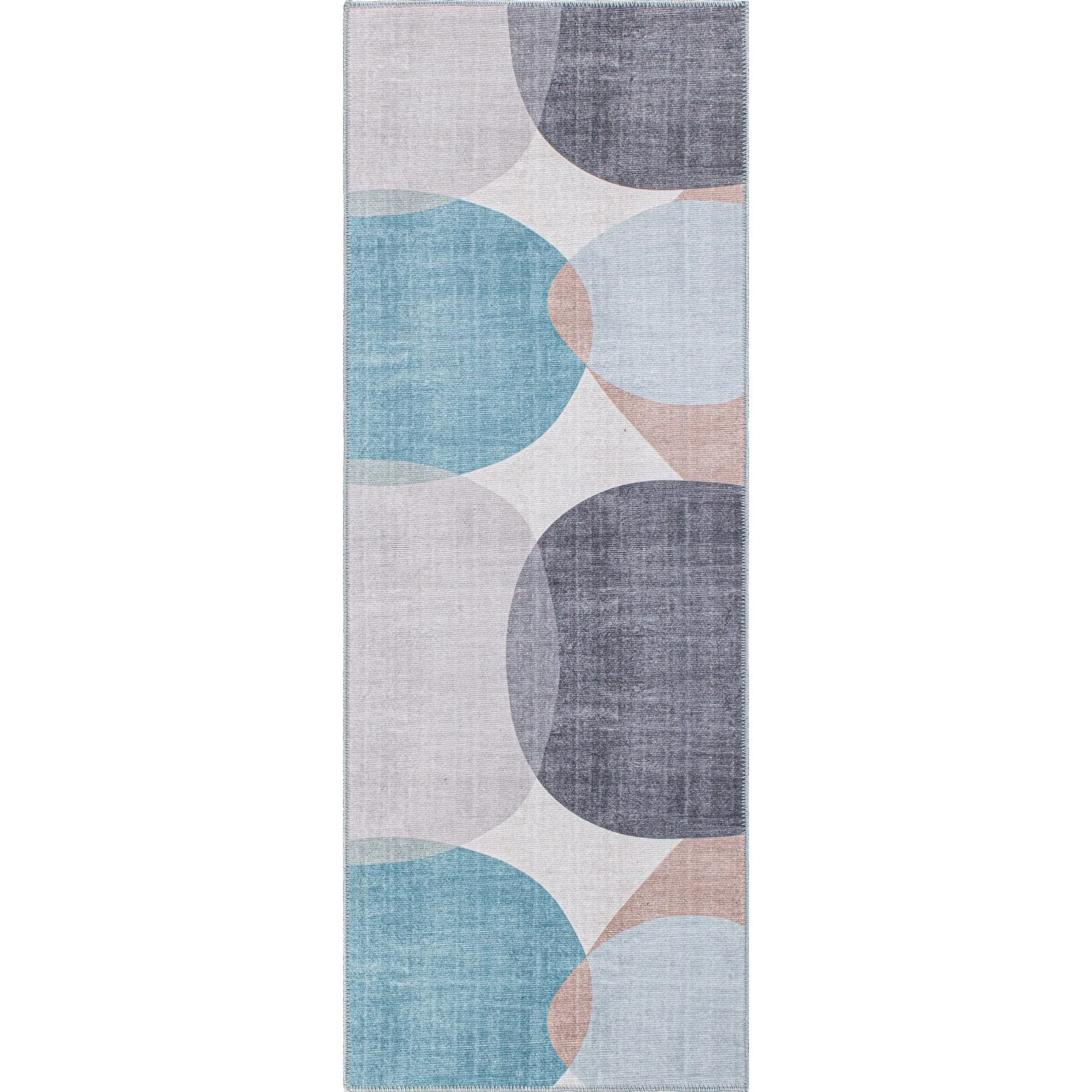 Contemporary Geometric Machine Washable Area Rug