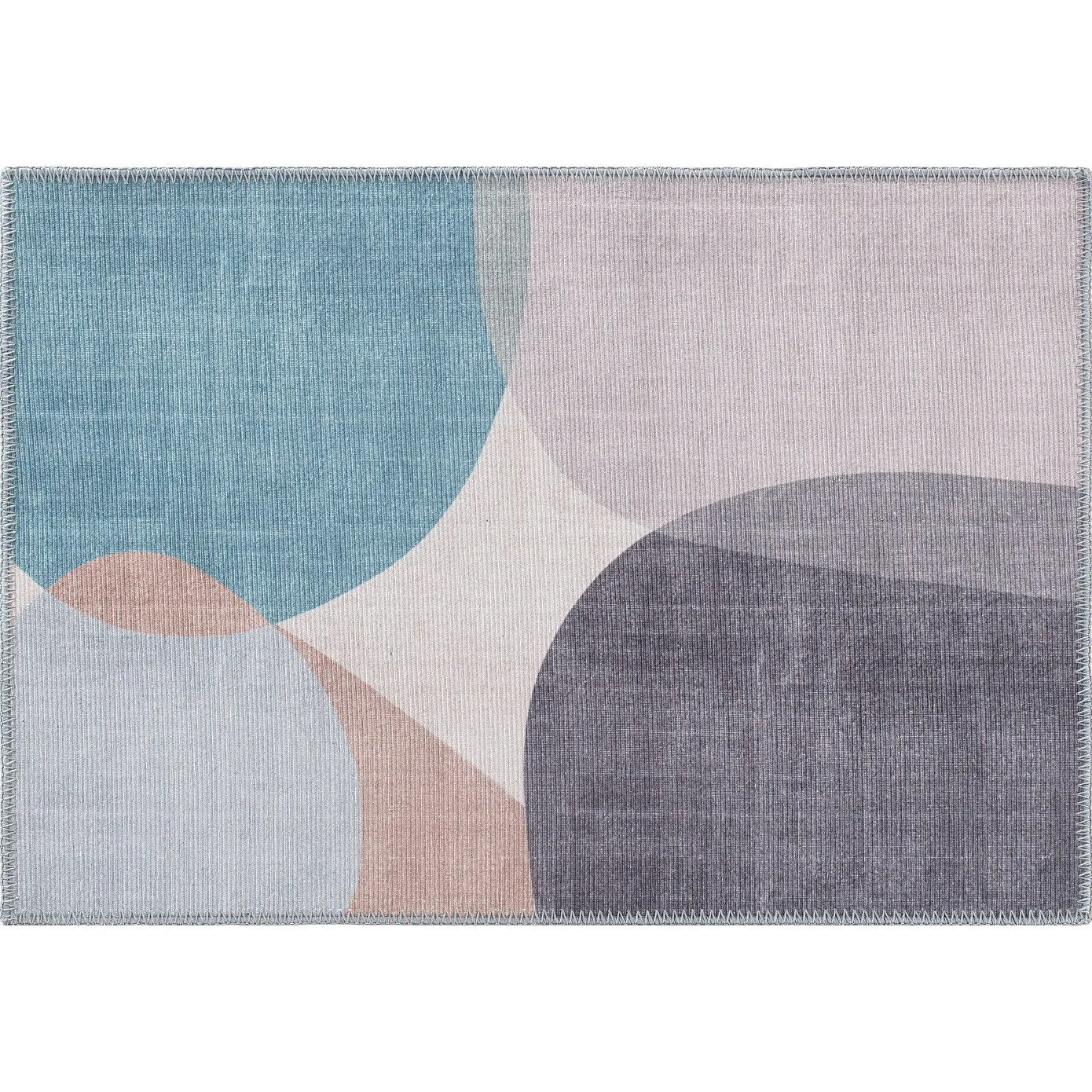 Contemporary Geometric Machine Washable Area Rug