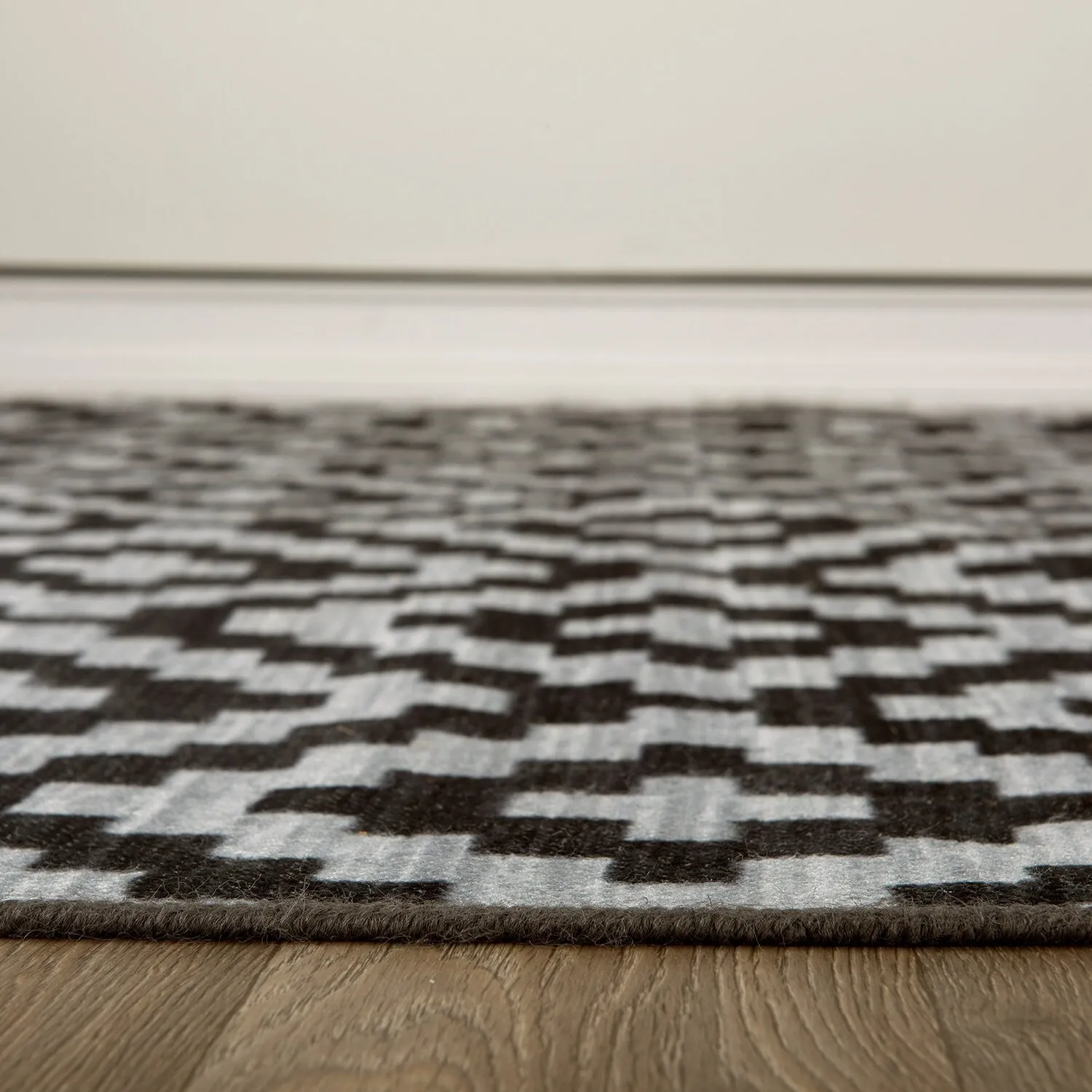 Contemporary Geometric Trellis Indoor/Outdoor Area Rug