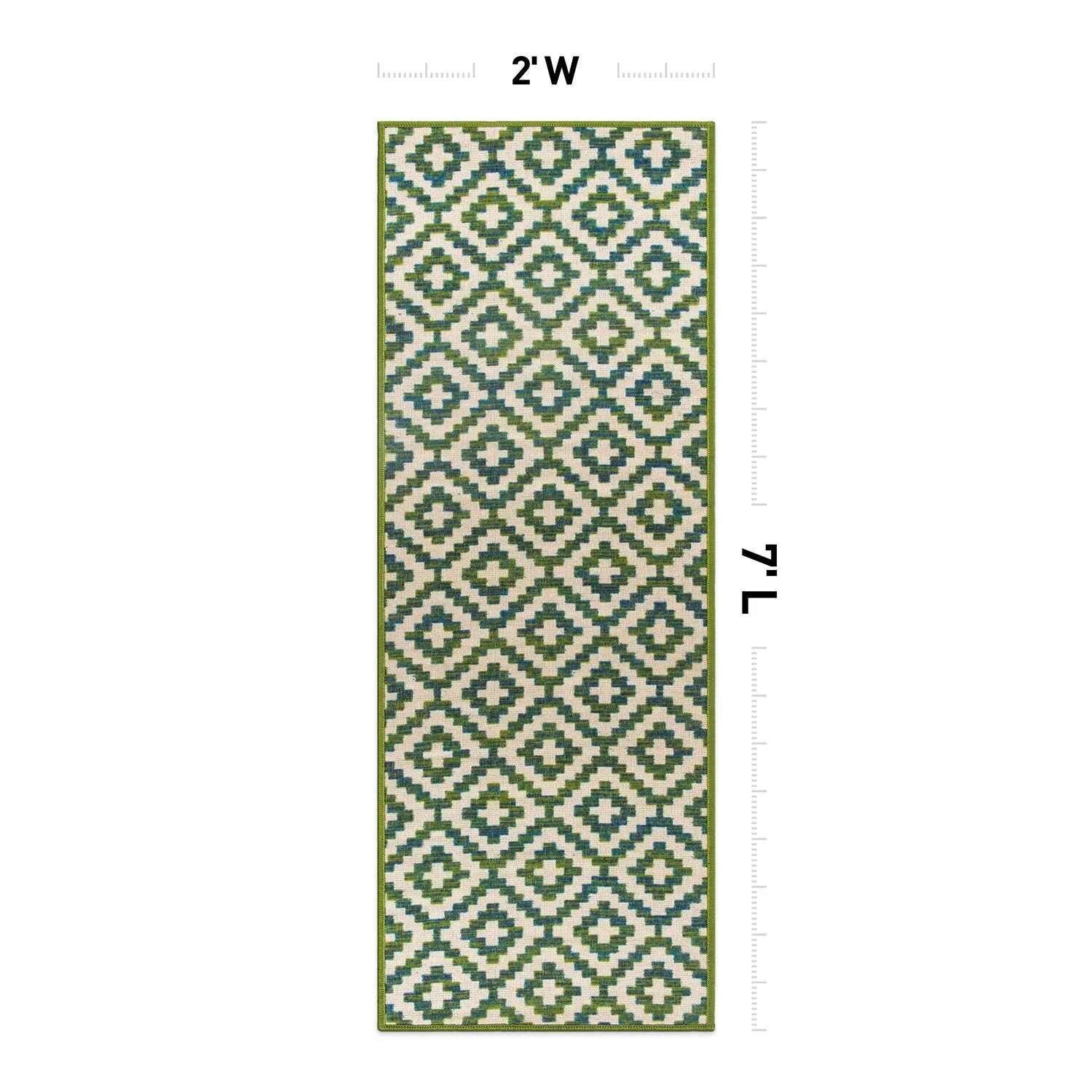 Contemporary Geometric Trellis Indoor/Outdoor Area Rug
