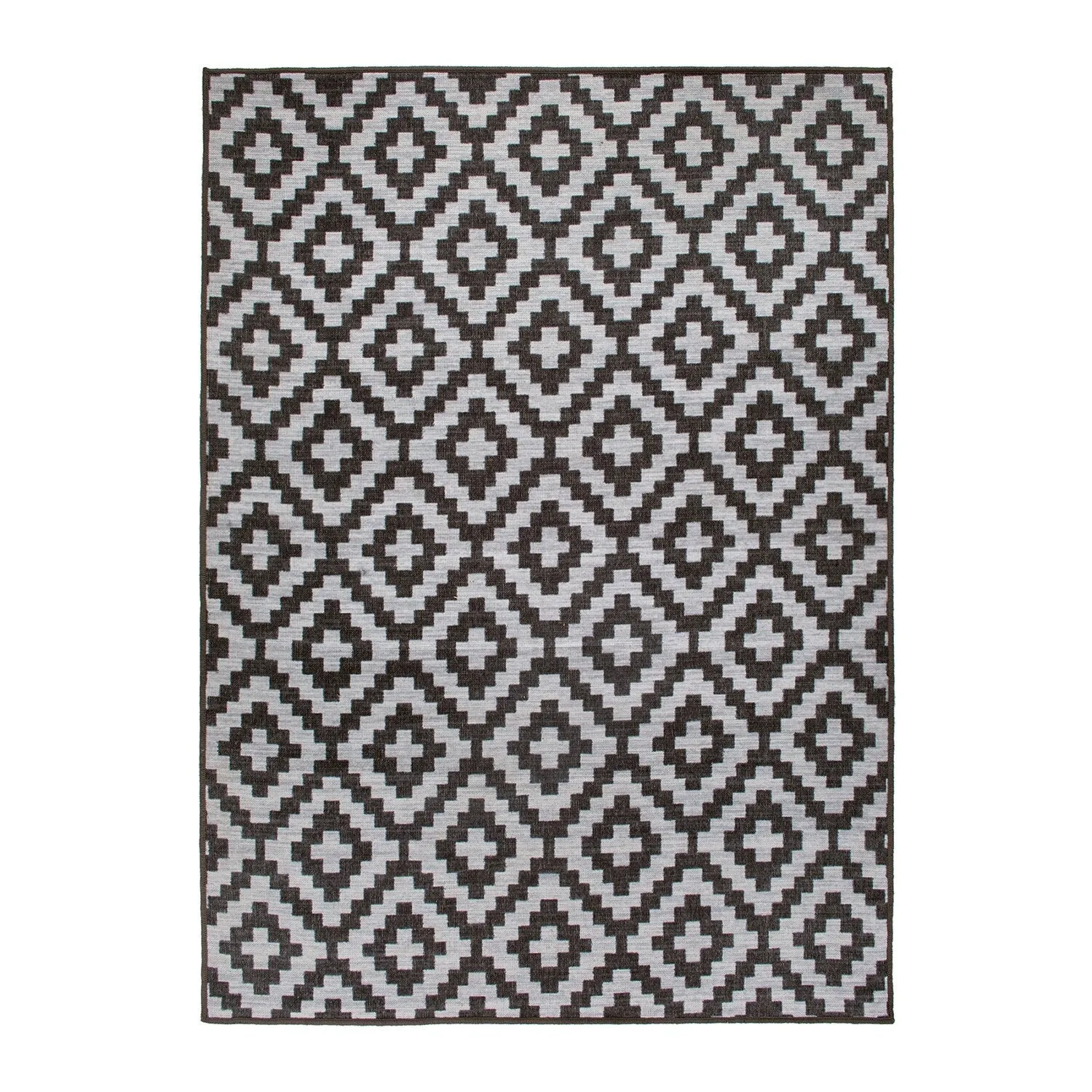 Contemporary Geometric Trellis Indoor/Outdoor Area Rug