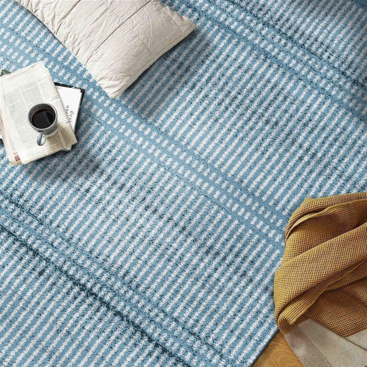 Contemporary Minimalistic Stripe LInes Area Rug
