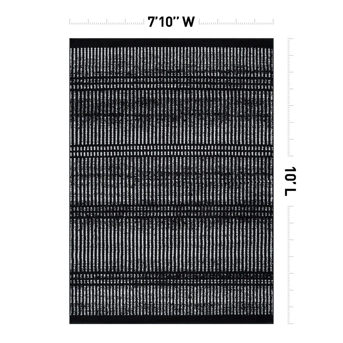 Contemporary Minimalistic Stripe LInes Area Rug