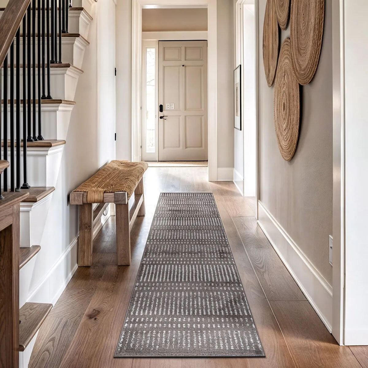 Contemporary Minimalistic Stripe LInes Area Rug