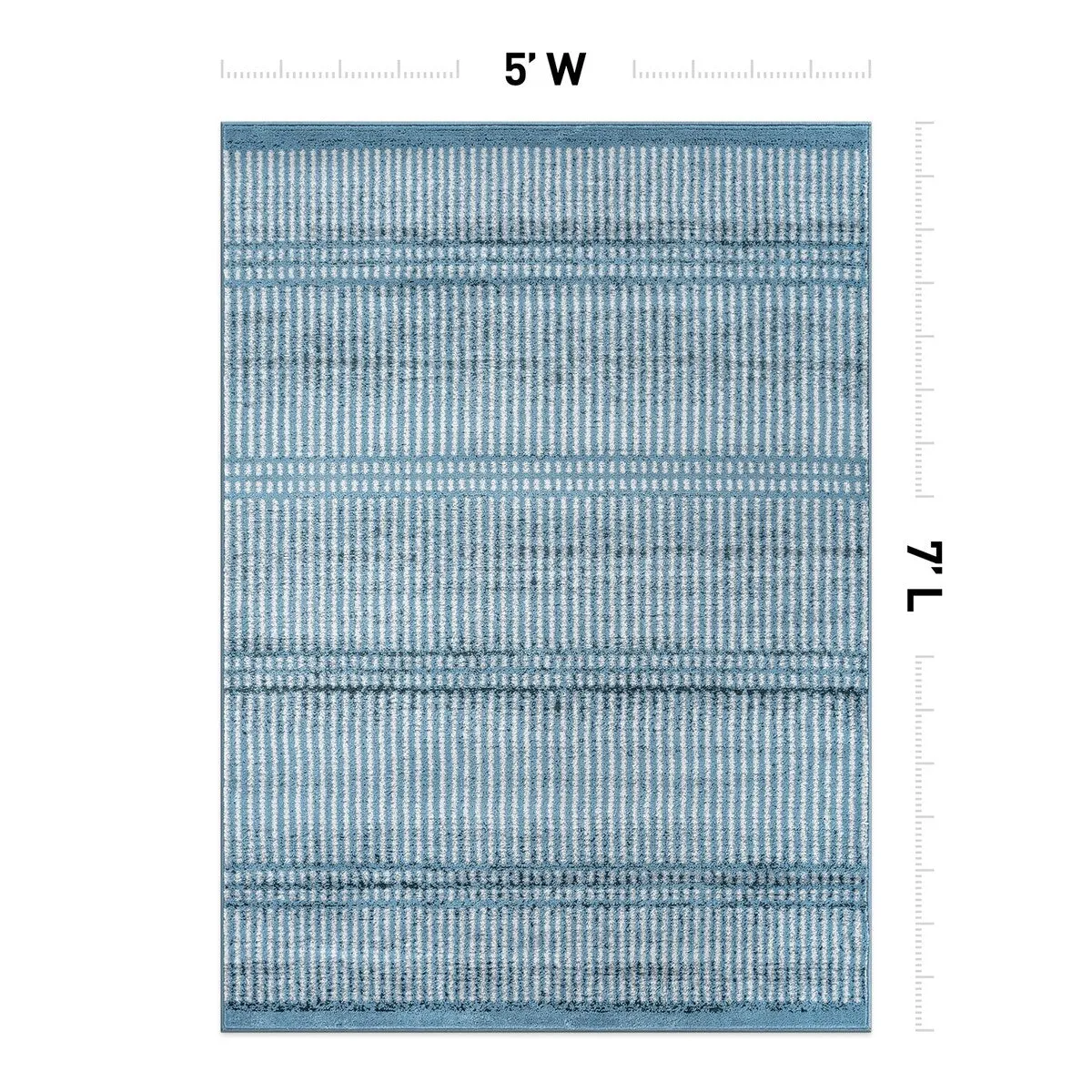 Contemporary Minimalistic Stripe LInes Area Rug