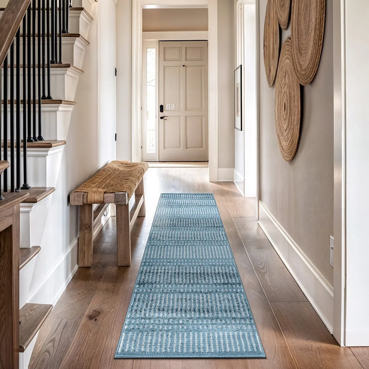 Contemporary Minimalistic Stripe LInes Area Rug
