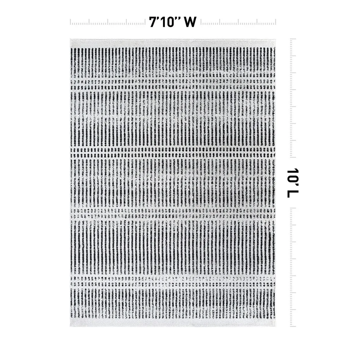 Contemporary Minimalistic Stripe LInes Area Rug
