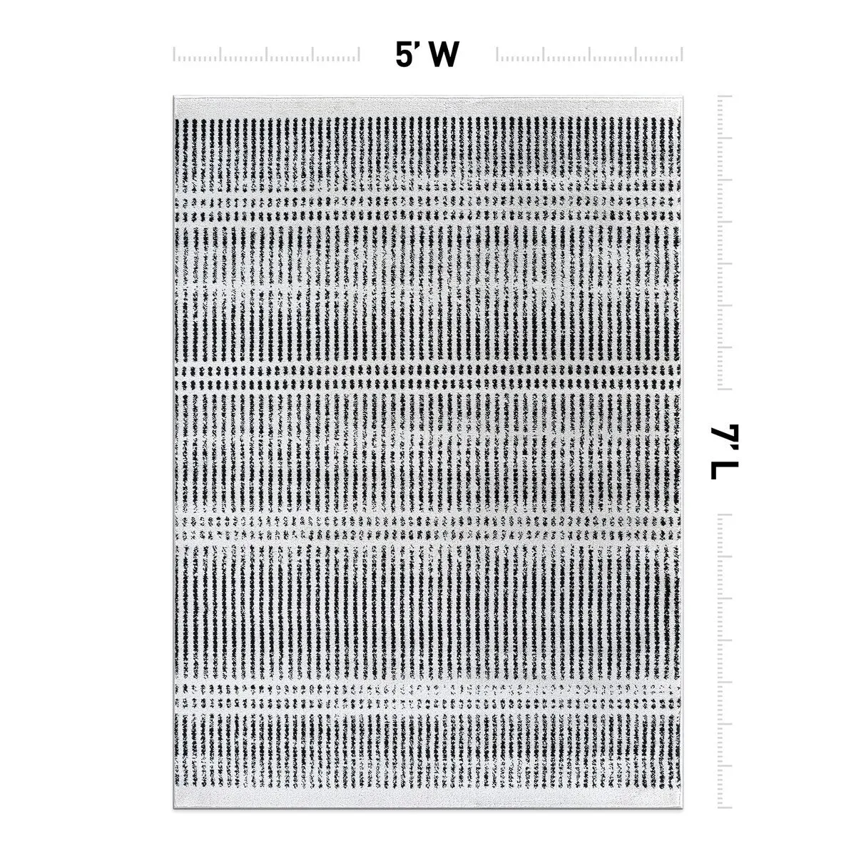 Contemporary Minimalistic Stripe LInes Area Rug