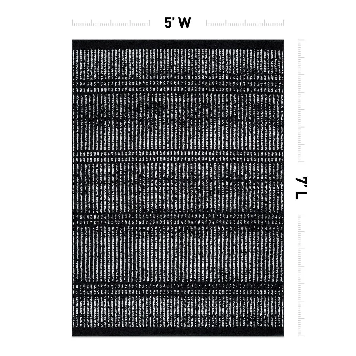 Contemporary Minimalistic Stripe LInes Area Rug