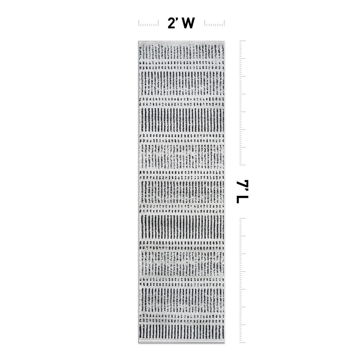 Contemporary Minimalistic Stripe LInes Area Rug