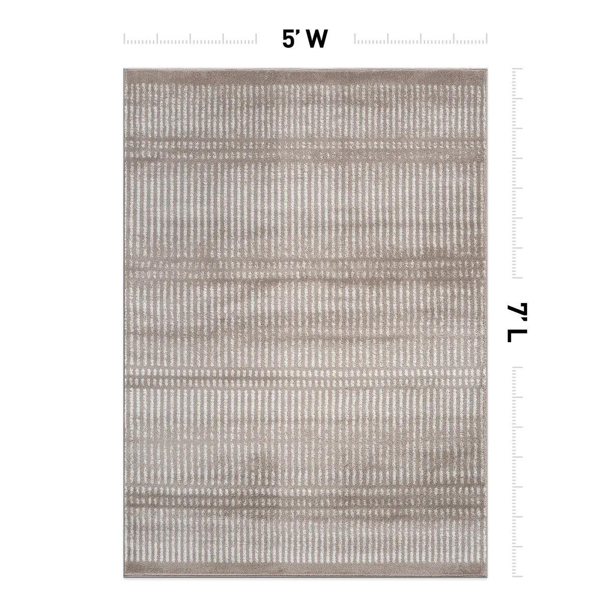 Contemporary Minimalistic Stripe LInes Area Rug