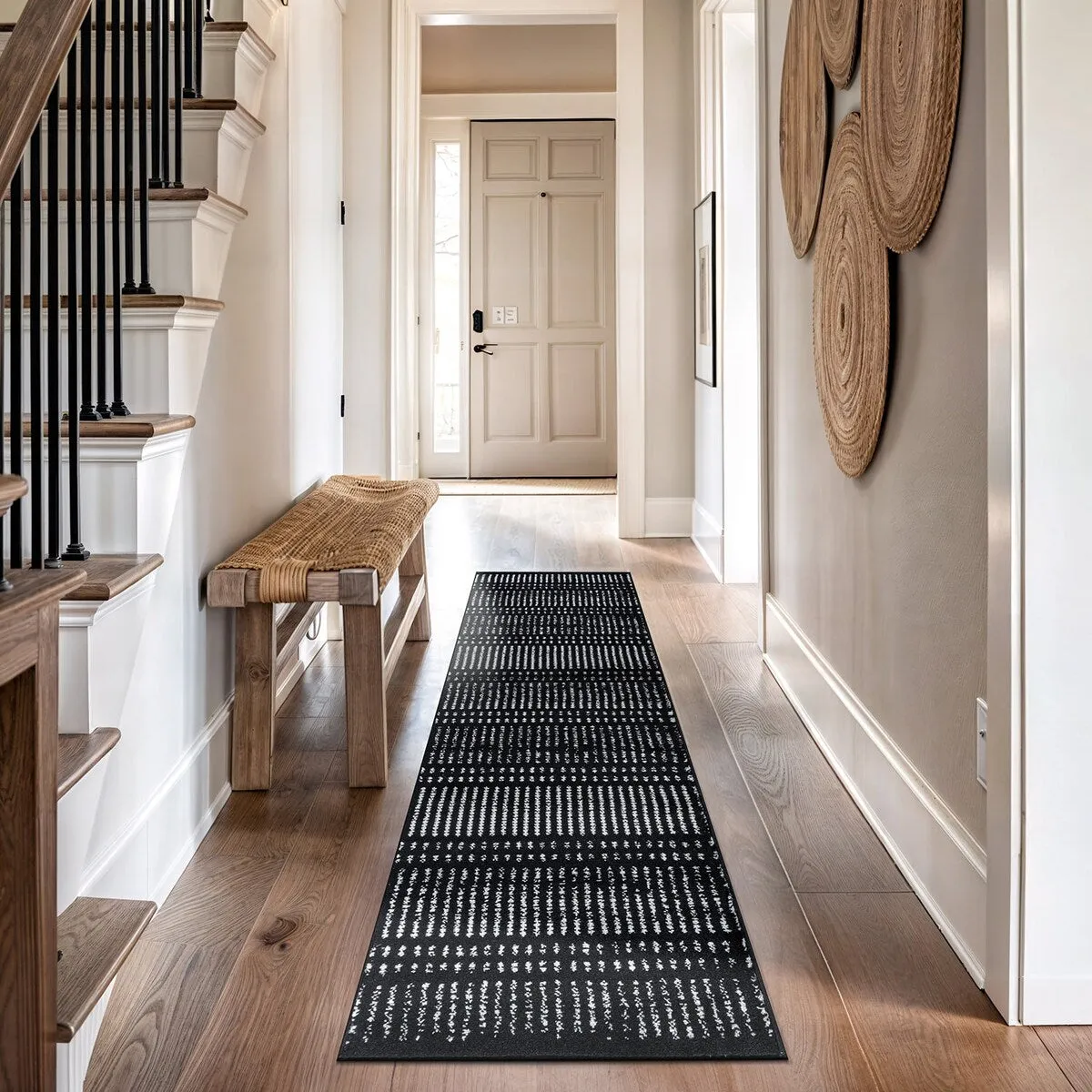 Contemporary Minimalistic Stripe LInes Area Rug