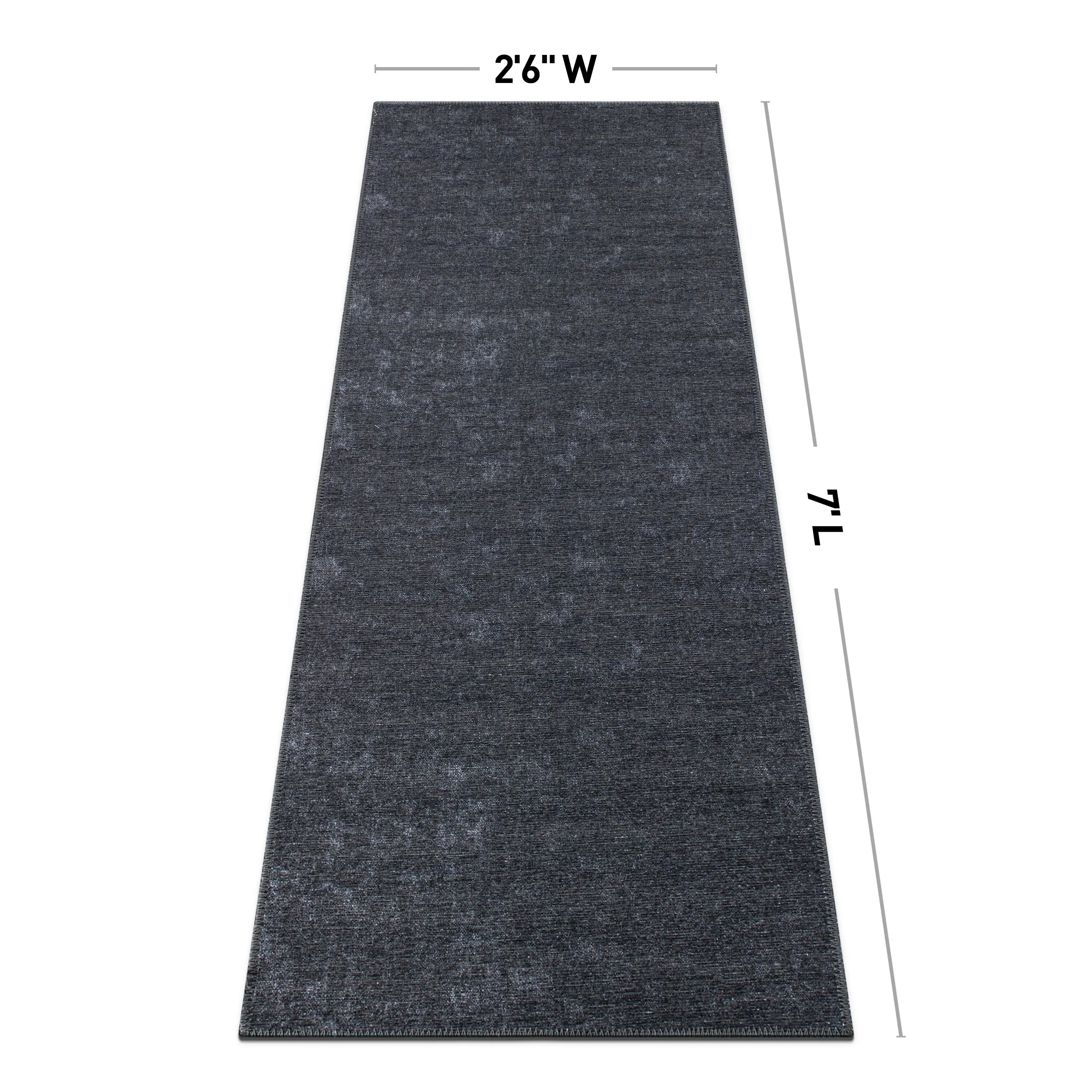 Contemporary Solid Machine Washable Area Rug