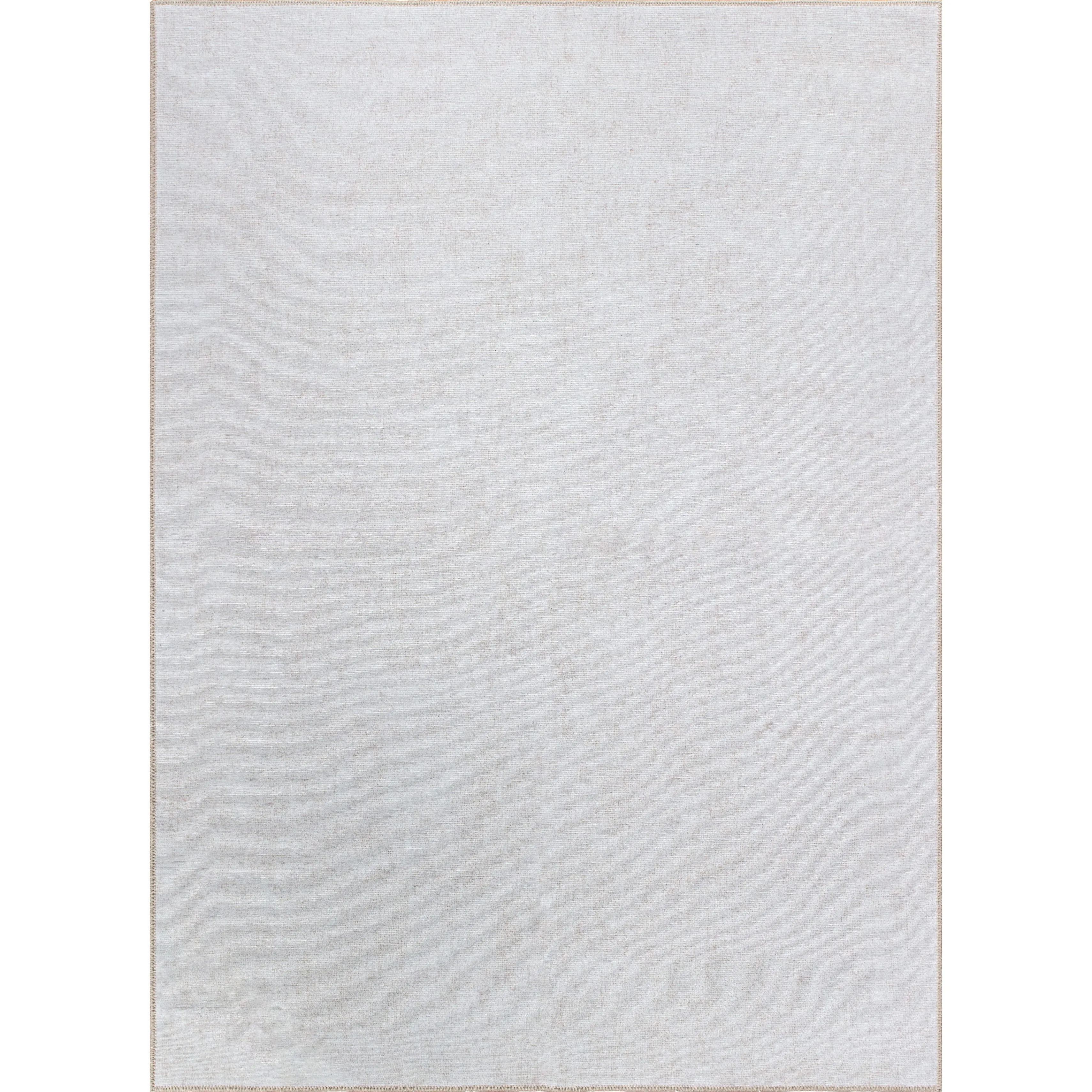Contemporary Solid Machine Washable Area Rug