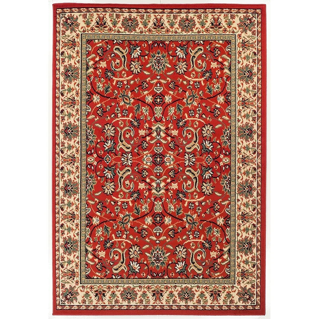 Copper Grove Bondy Bordered Oriental Area Rug with Jute Backing