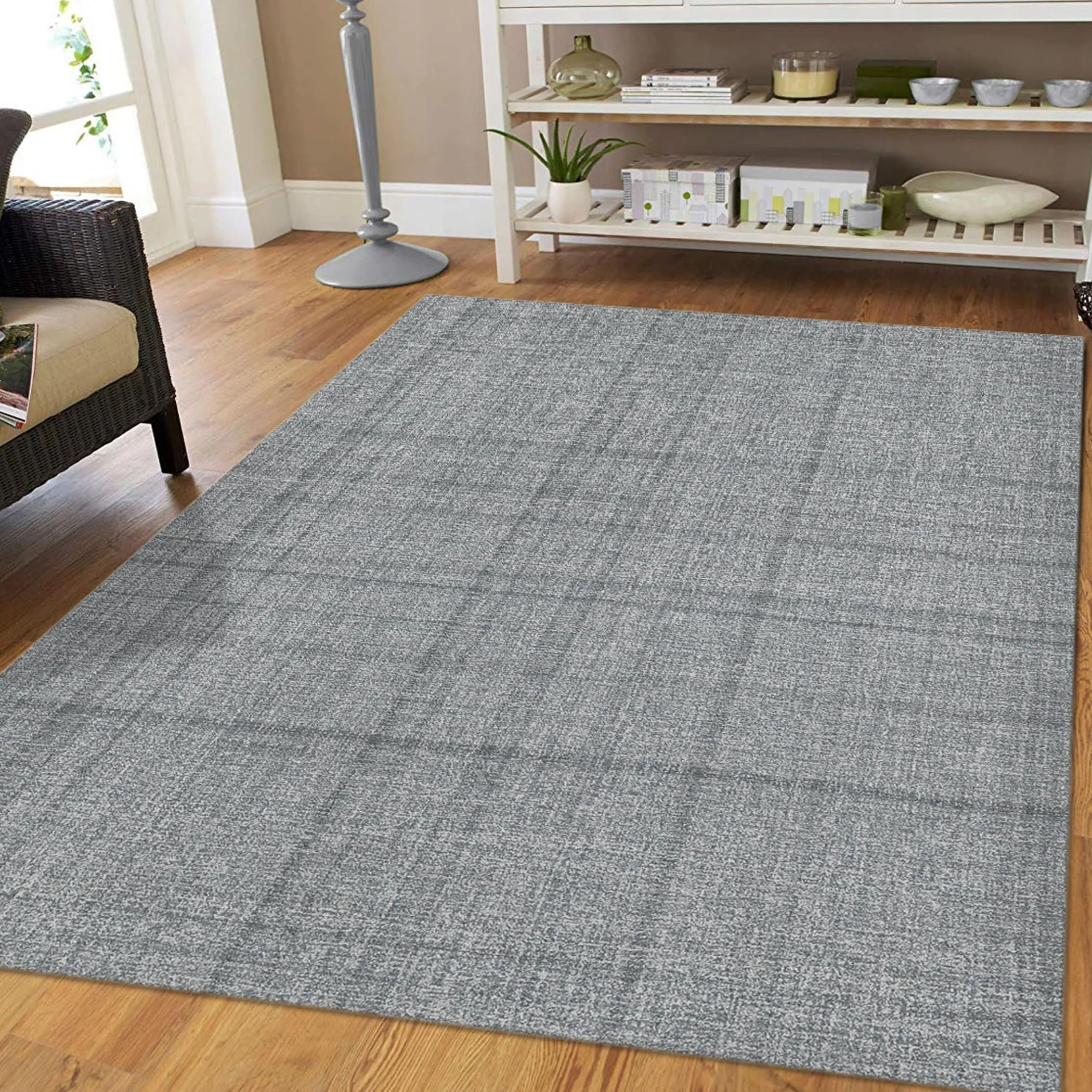 Copper Grove Clare Plaid Hand-Tufted Wool Area Rug