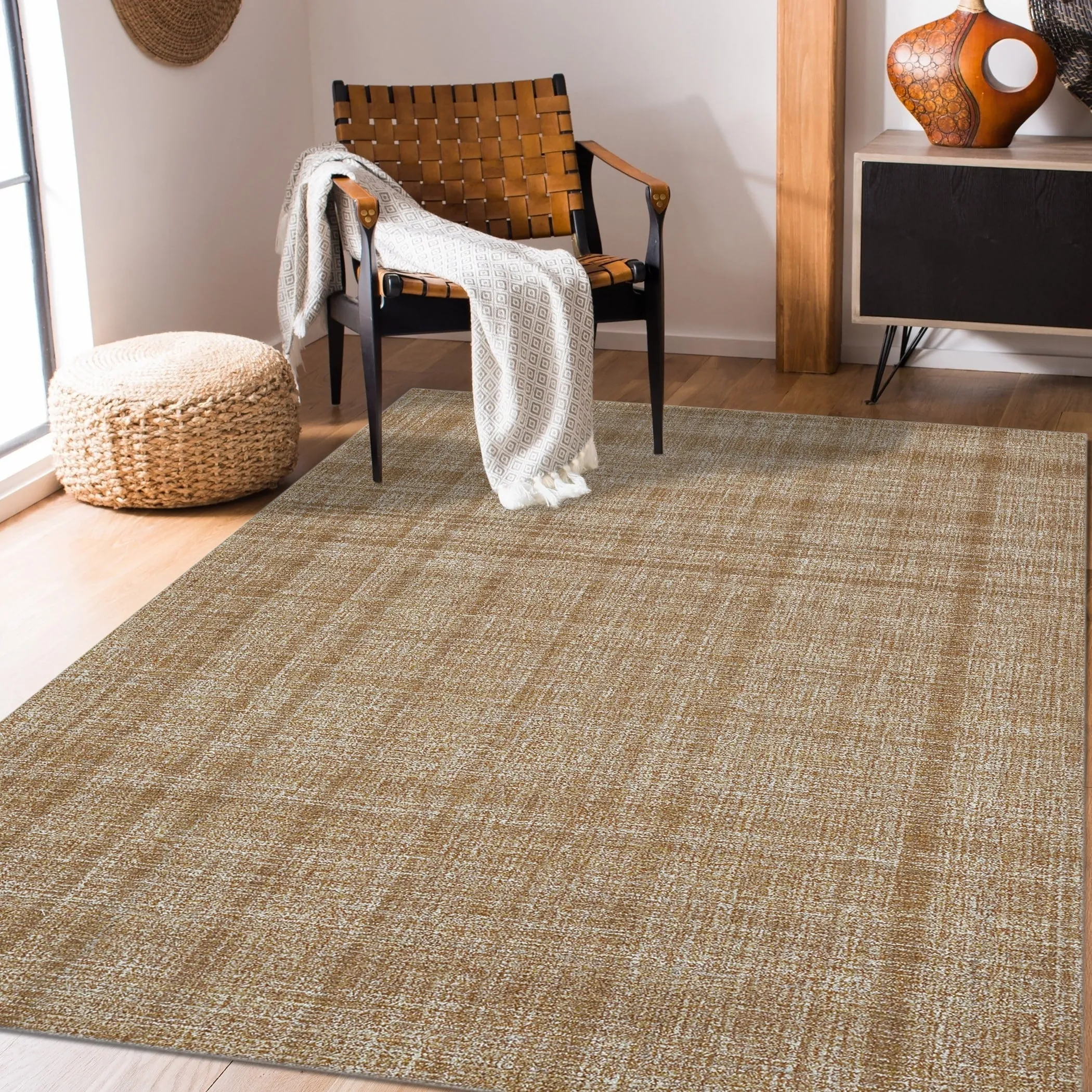 Copper Grove Clare Plaid Hand-Tufted Wool Area Rug