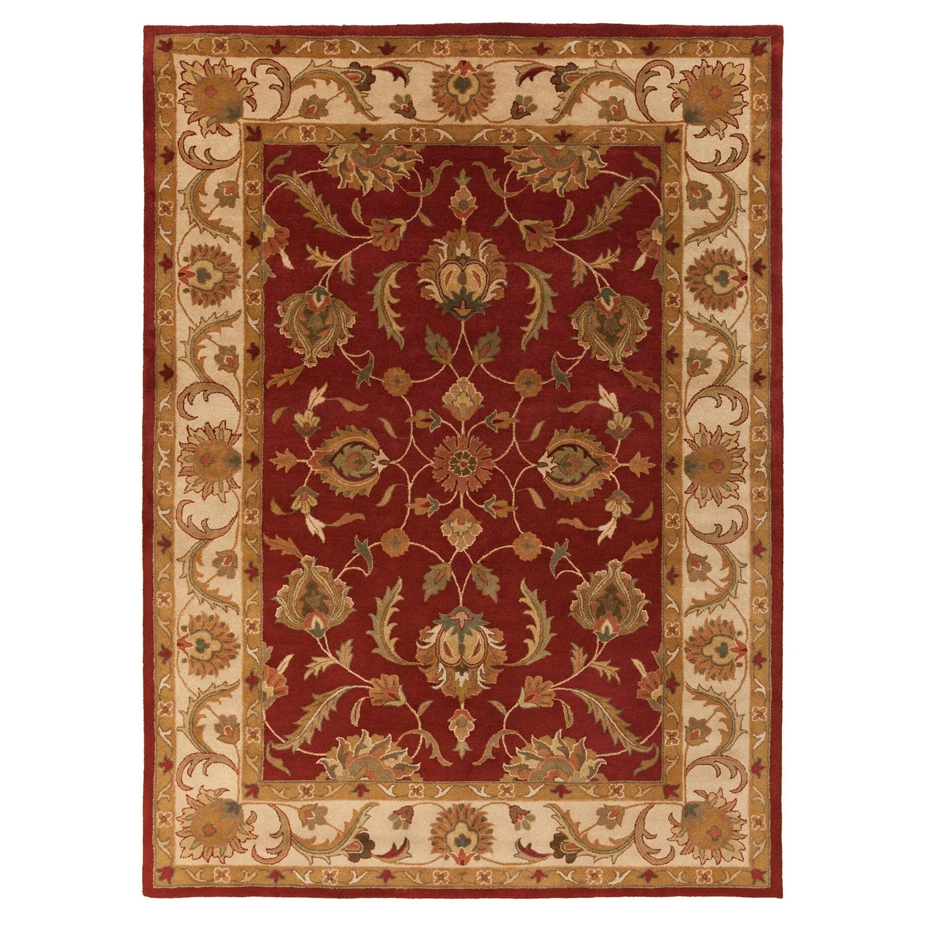 Copper Grove Karelini Hand-tufted Bordered Wool Area Rug(5' x 8'