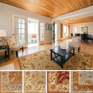 Copper Grove Karelini Hand-tufted Bordered Wool Area Rug(5' x 8'