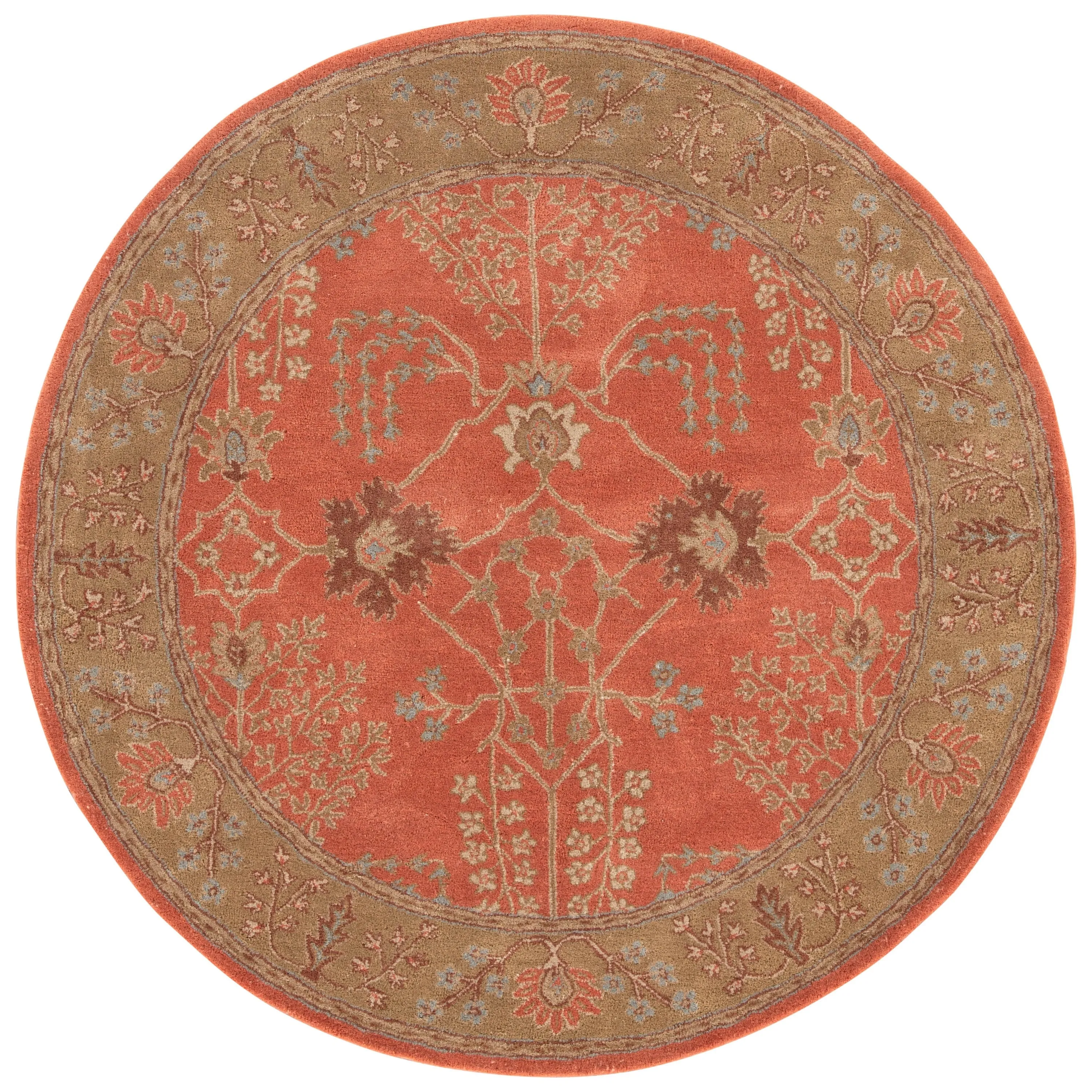 Copper Grove Kesagami Handmade Floral Grey/ Beige area Rug