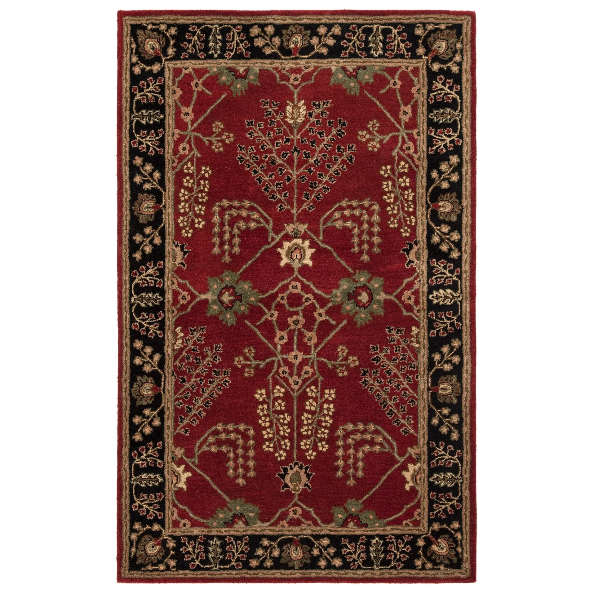 Copper Grove Kesagami Handmade Floral Grey/ Beige area Rug