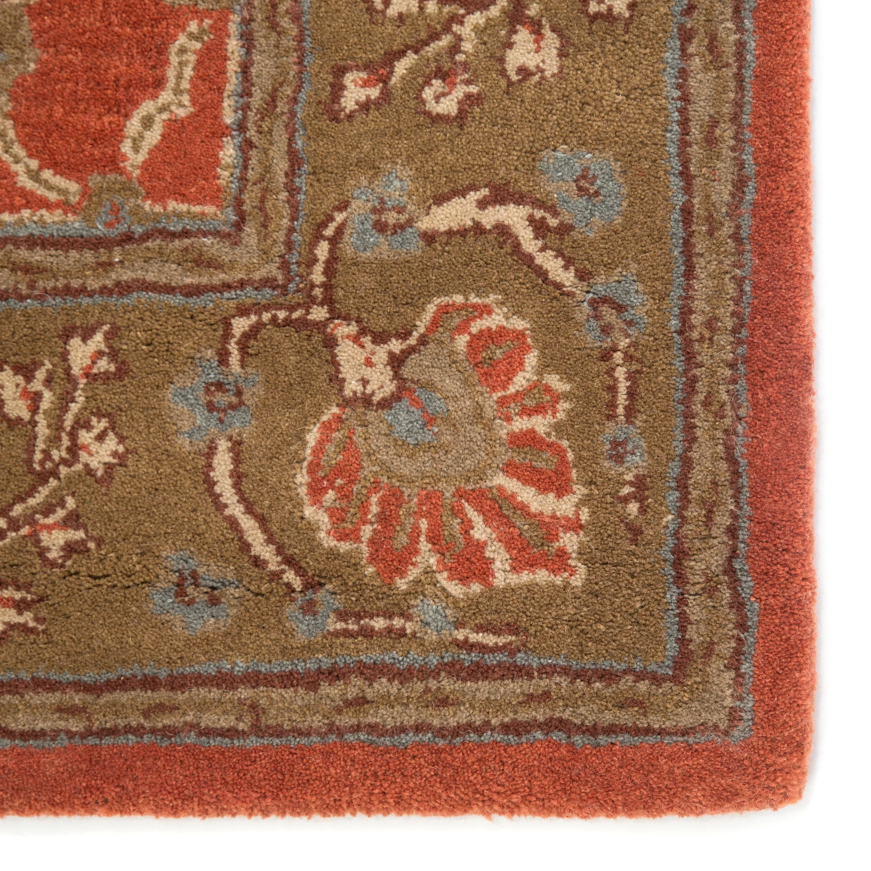 Copper Grove Kesagami Handmade Floral Grey/ Beige area Rug