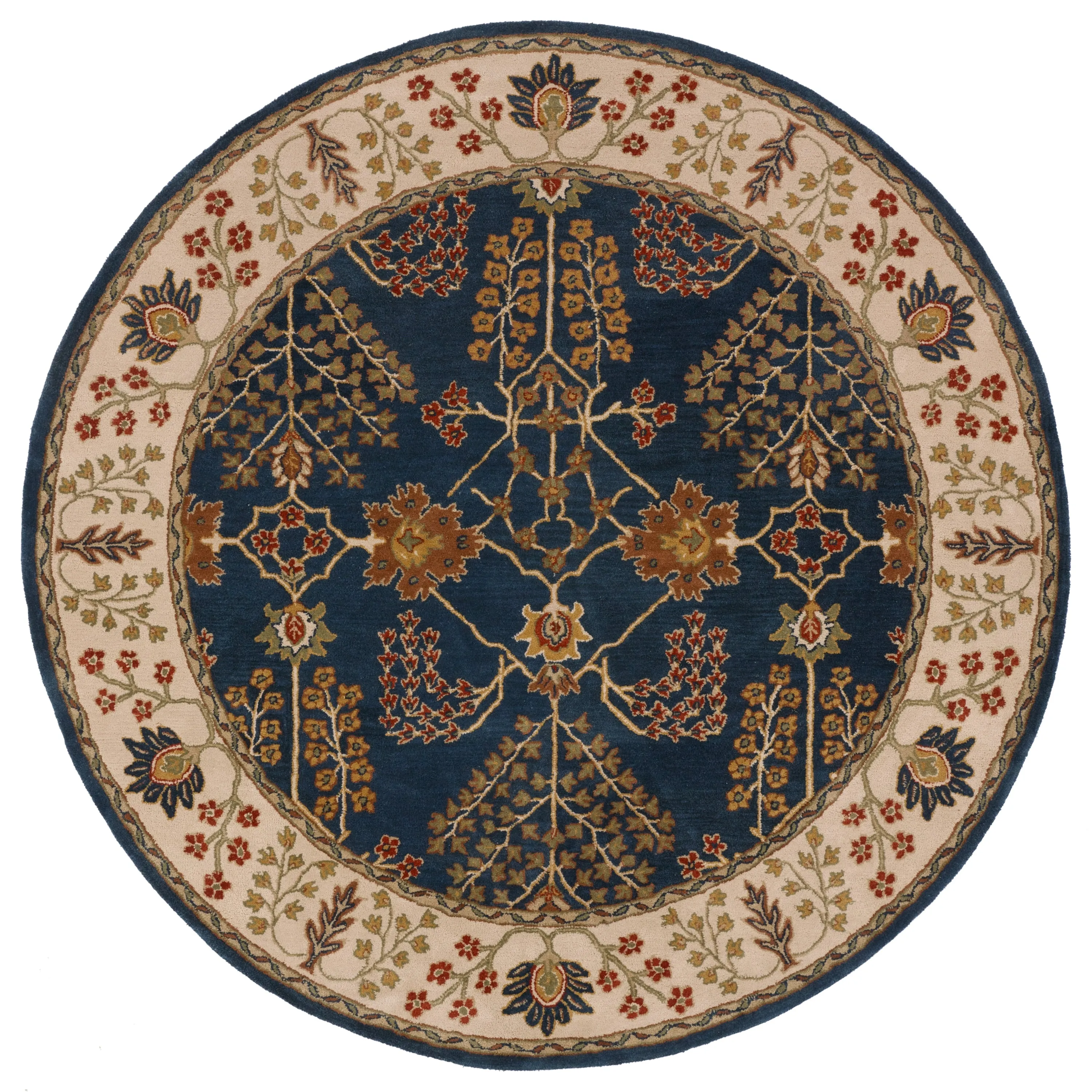 Copper Grove Kesagami Handmade Floral Grey/ Beige area Rug