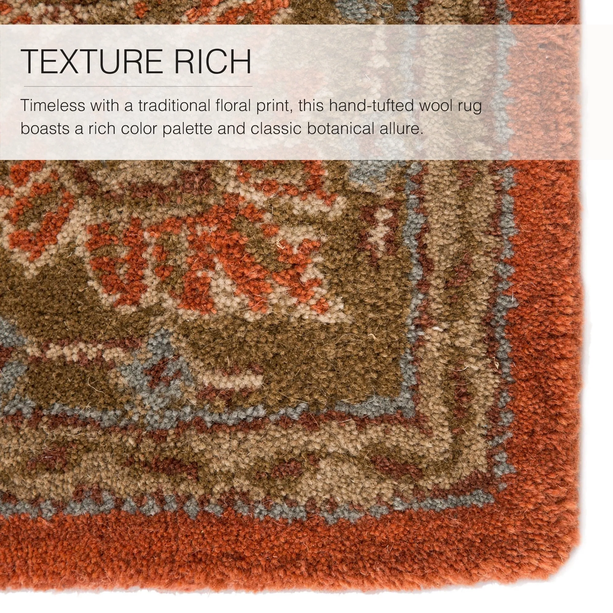 Copper Grove Kesagami Handmade Floral Grey/ Beige area Rug