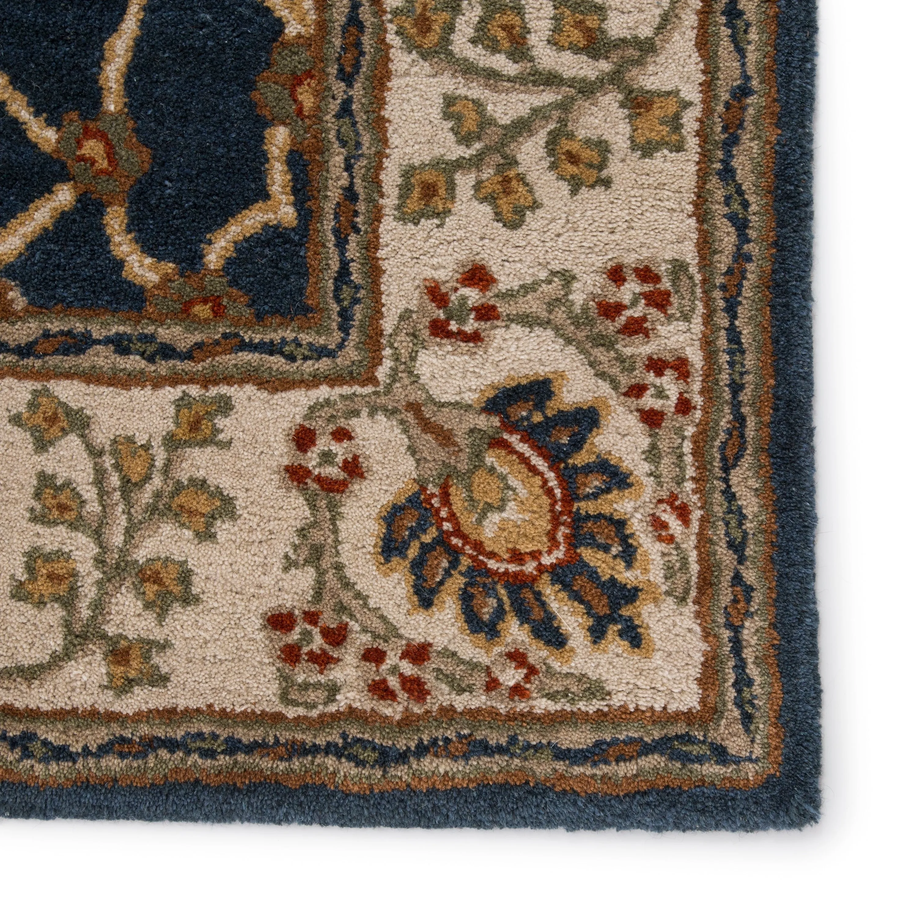 Copper Grove Kesagami Handmade Floral Grey/ Beige area Rug