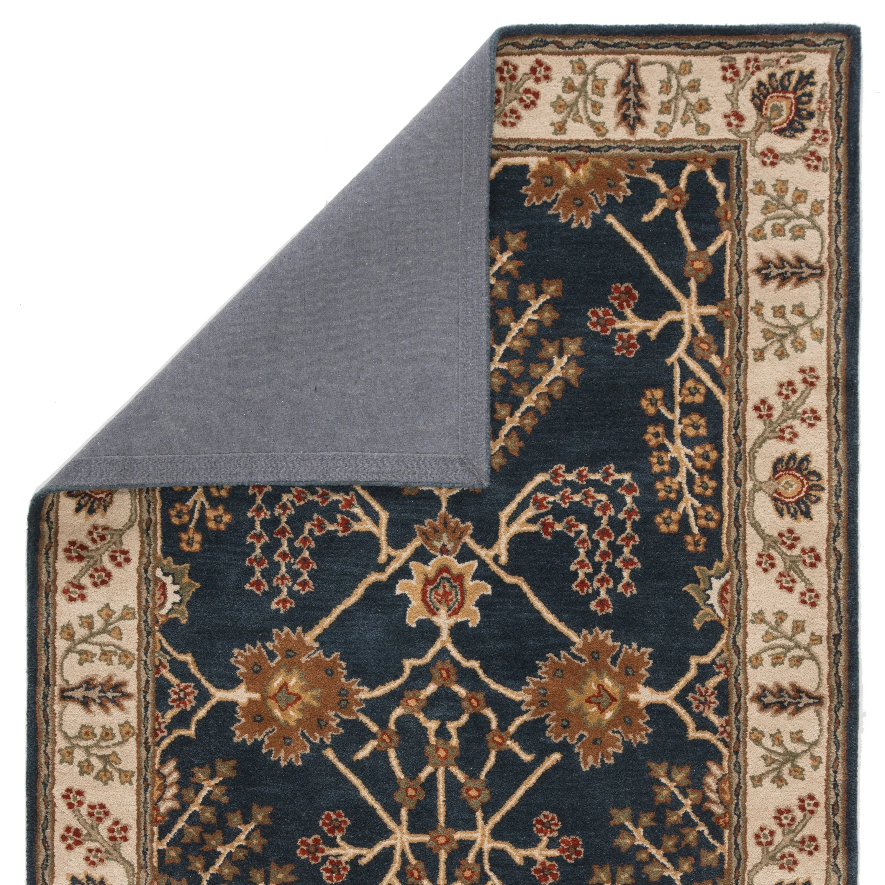 Copper Grove Kesagami Handmade Floral Grey/ Beige area Rug