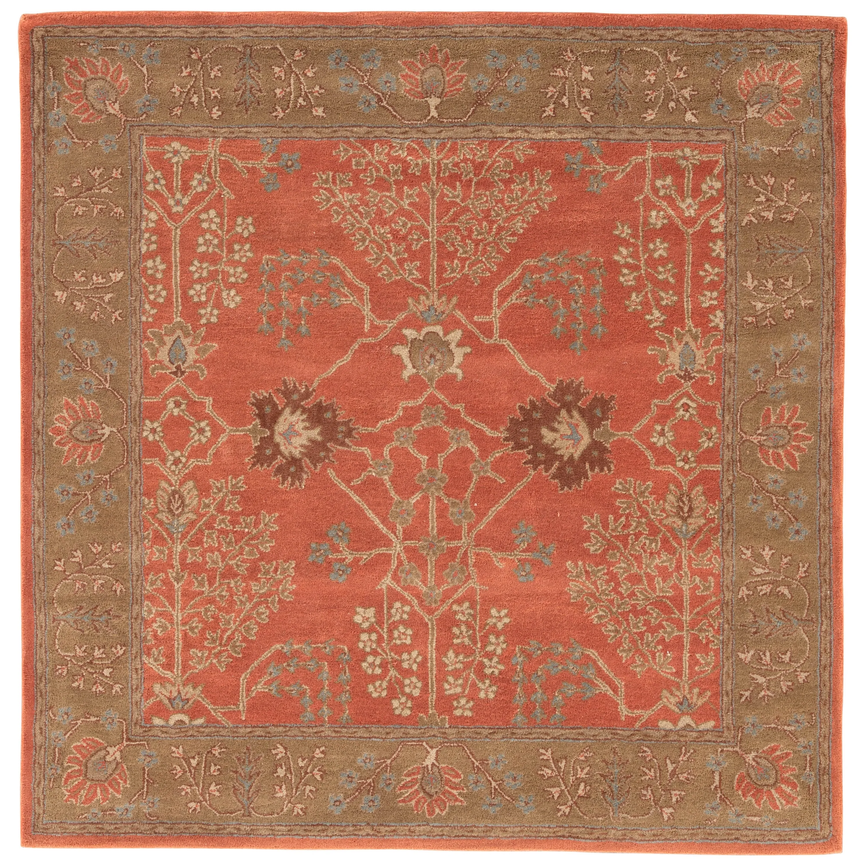 Copper Grove Kesagami Handmade Floral Grey/ Beige area Rug