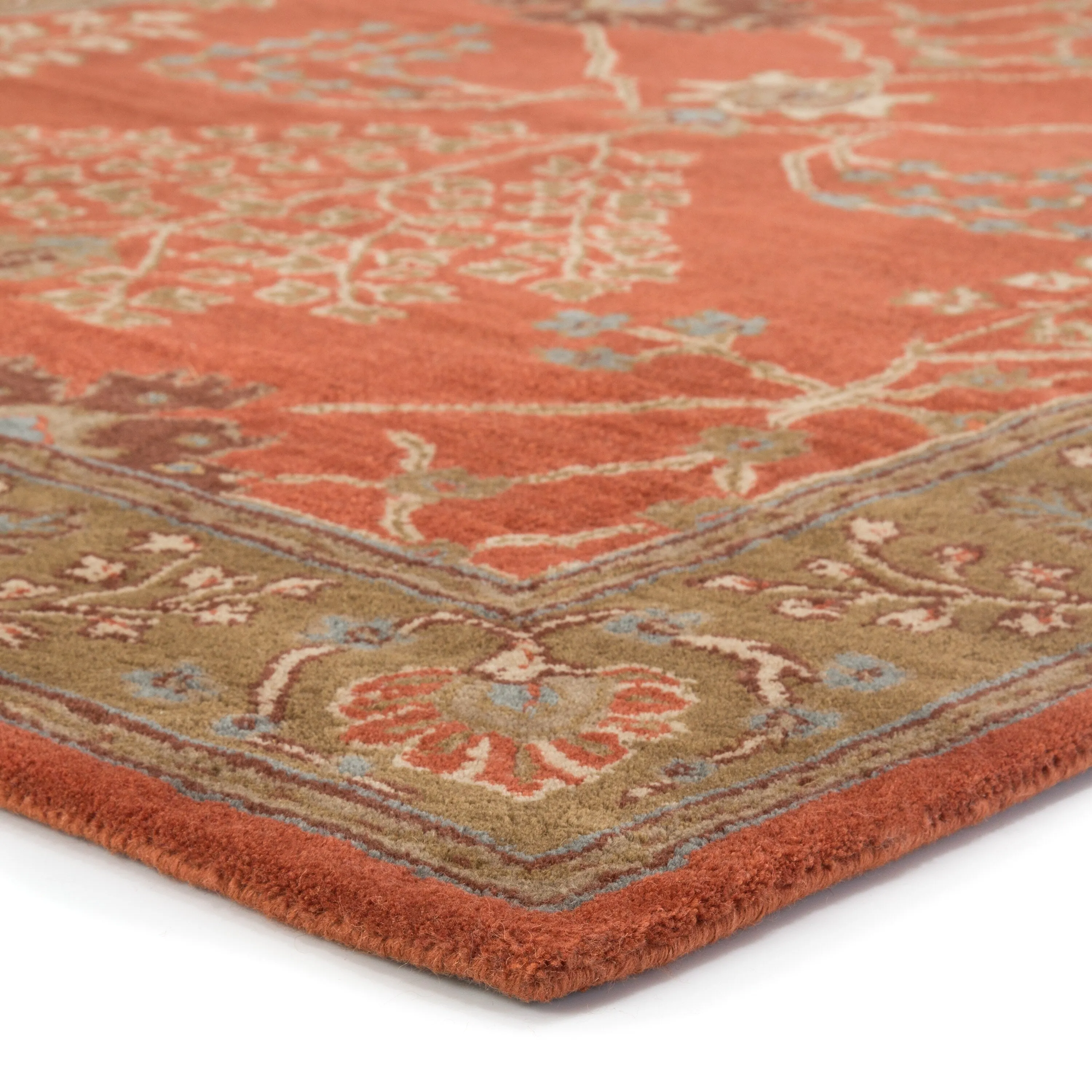 Copper Grove Kesagami Handmade Floral Grey/ Beige area Rug