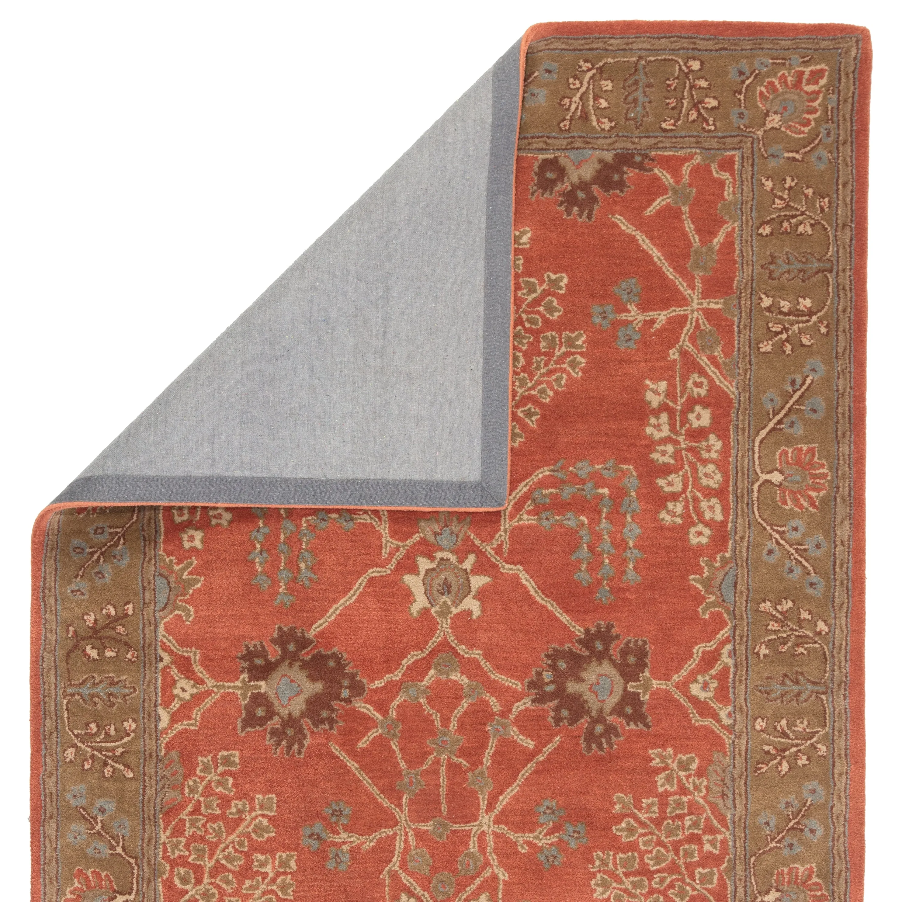 Copper Grove Kesagami Handmade Floral Grey/ Beige area Rug