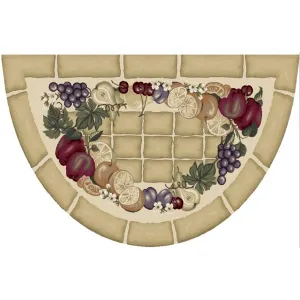 Cozy Cabin Fruitful Harvest Nylon Washable Accent Rug