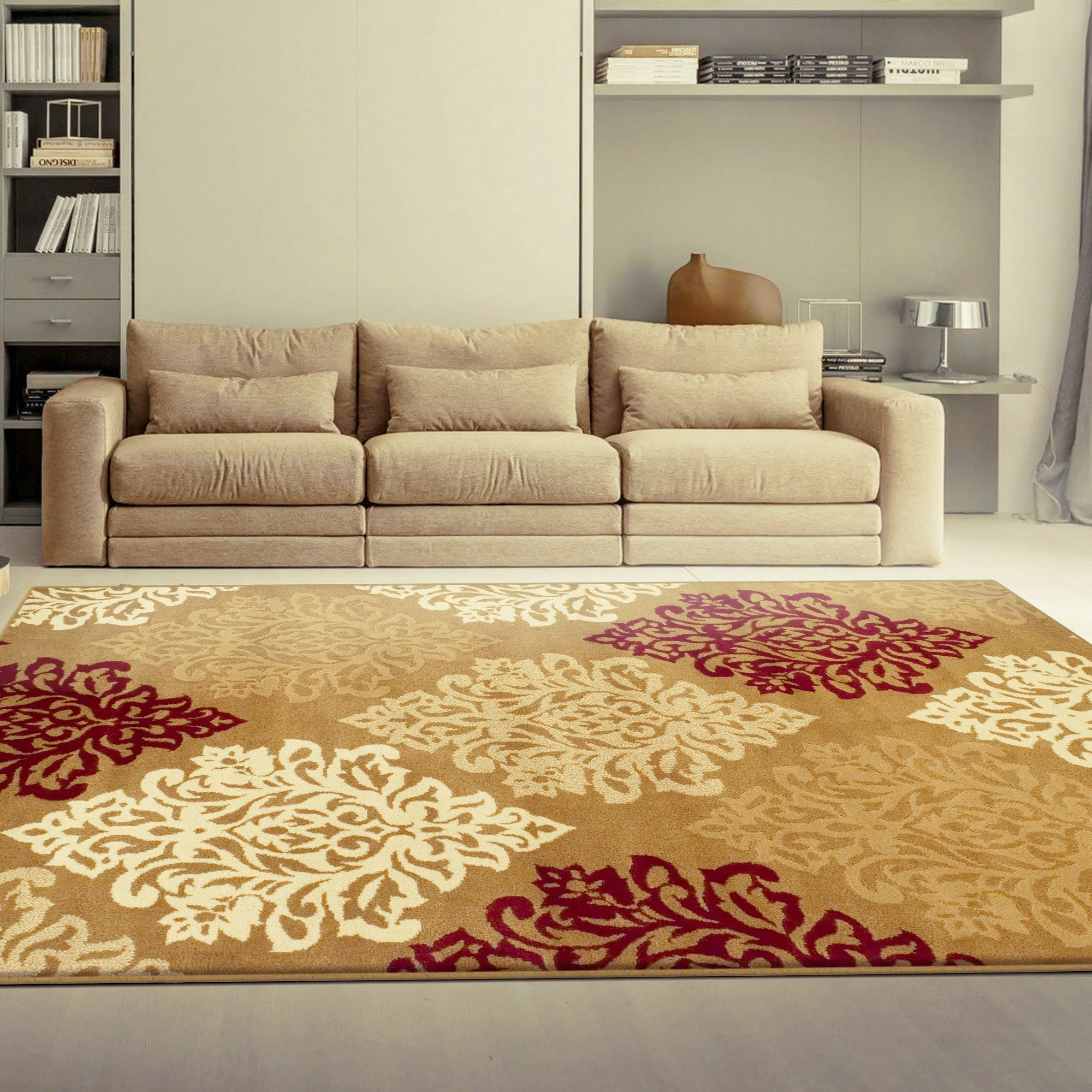 Danvers Traditional Damask Indoor Area Rug by Superior