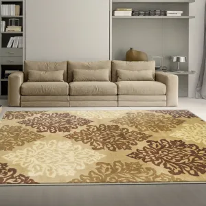 Danvers Traditional Damask Indoor Area Rug by Superior