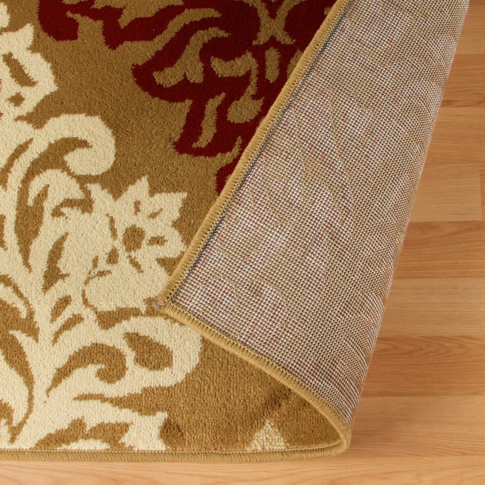Danvers Traditional Damask Indoor Area Rug by Superior