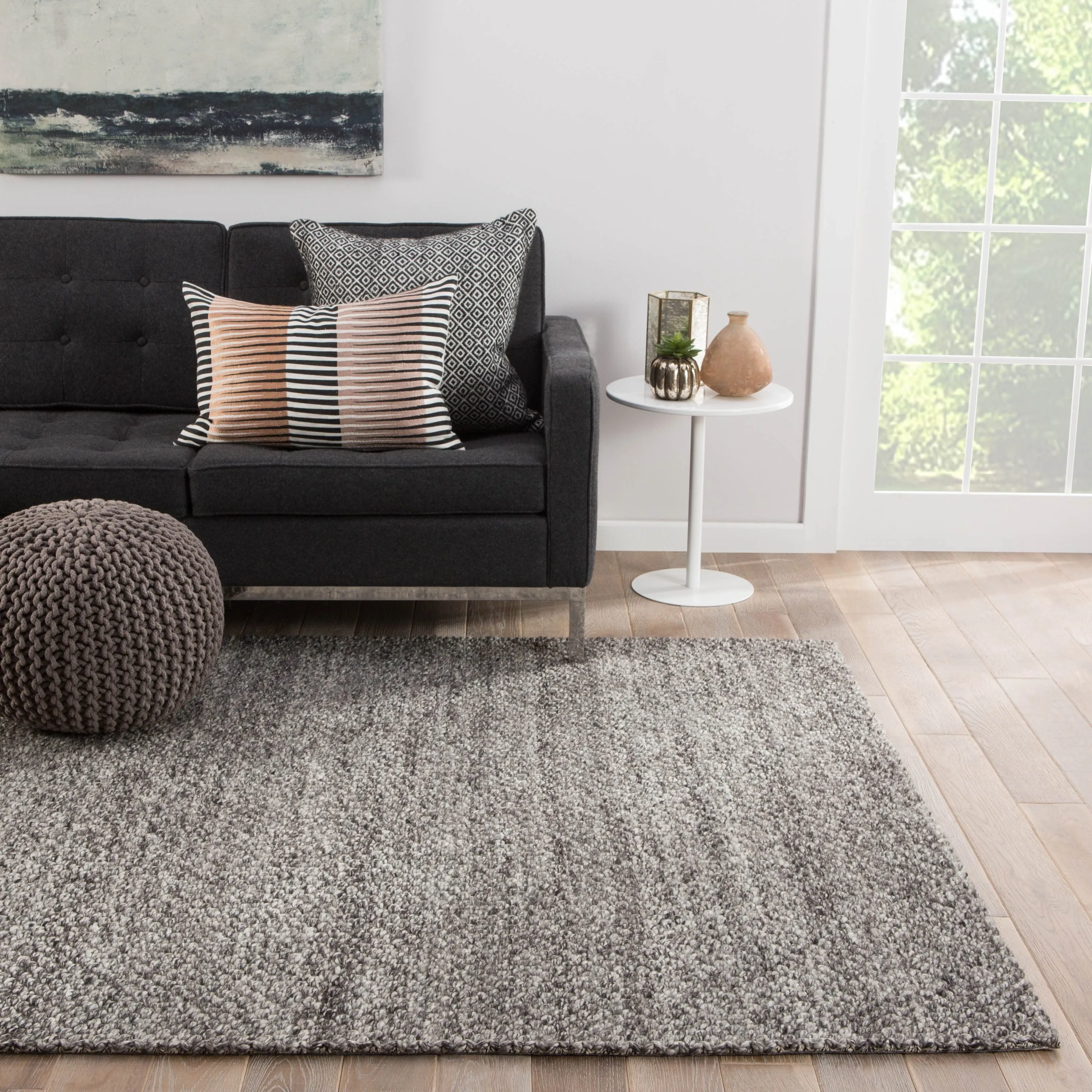 Daven Handmade Solid Area Rug