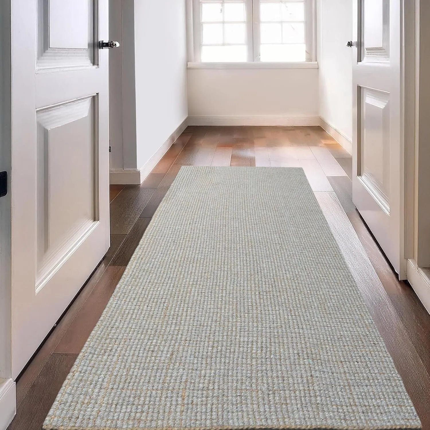 Delara Premium Handwoven Natural Fiber Area Rug. 60% Wool 40% Jute excellent choice in high-traffic areas such as Living rooms